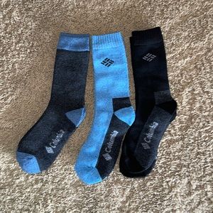 Columbia socks never worn